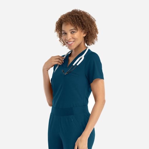 Women's v-neck top | 20301 - image 3