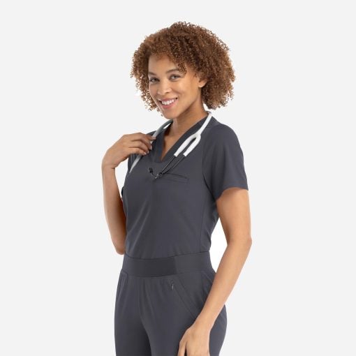 Women's v-neck top | 20301 - image 5