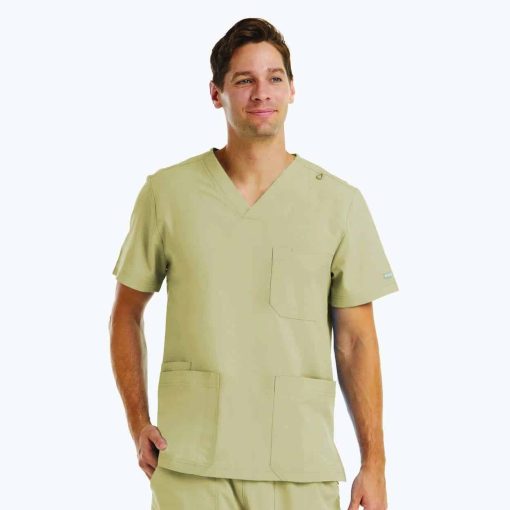 Men's 3-pocket v-neck top | 5802 - image 8