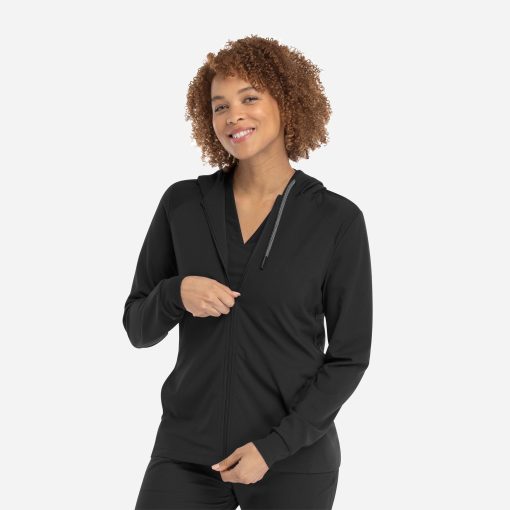Women's hooded zip front jacket | 90301 - image 2