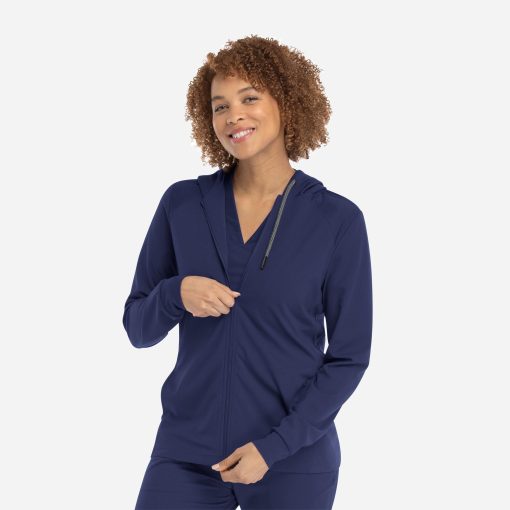 Women's hooded zip front jacket | 90301 - image 3
