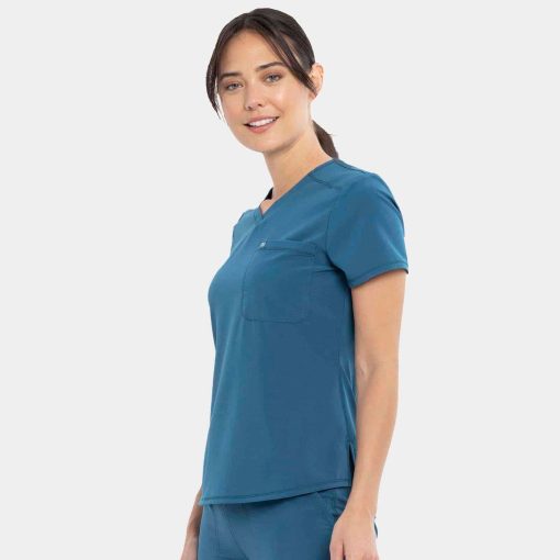 Tuckable v-neck top | cka690 - image 3