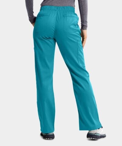 Women's Elastic Waist Medical Scrub Pants