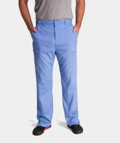 Men's Half Elastic Waistband Pant | 6851