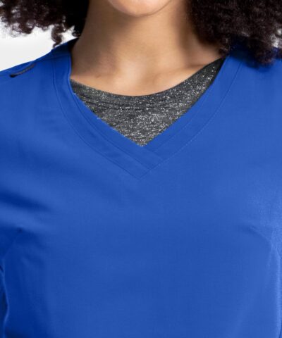 Buy IRG Elite Sporty Contrast Double V-Neck Top - Raley Scrubs Online at  Best price - OK