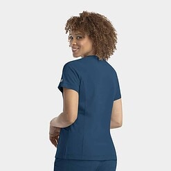 Alternative view of Women's Notched Crew Neck Top | 4802