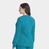 Epicbyirg 4811 womenssnapjacket teal back