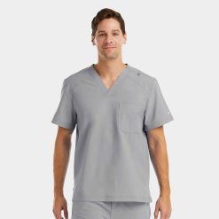 Men's Chest Pocket V-Neck Top | 5801