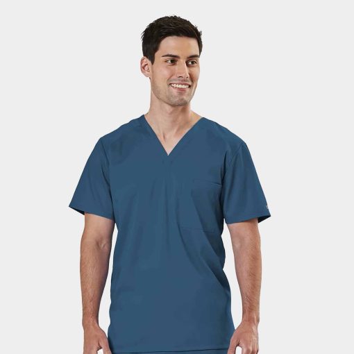Men's mesh panel v-neck top | 2851 - image 20