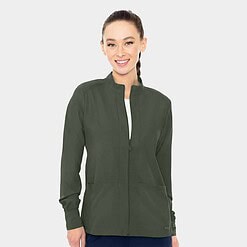 MC Insight Zip Front Warm-Up With Shoulder Yokes | MC2660 - Olive, MD