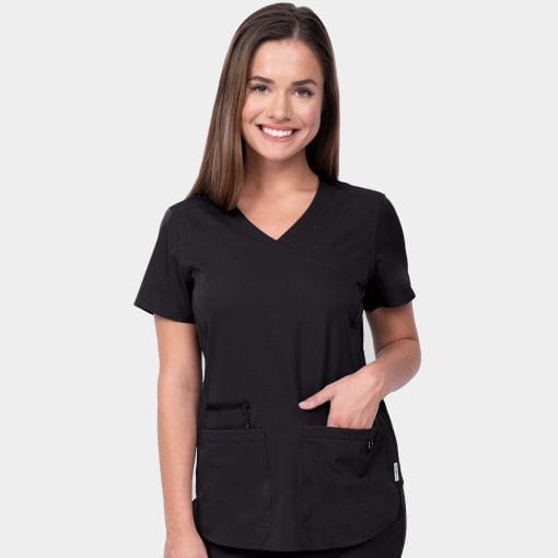 Women's mock wrap scrub top | 1057 - image 7