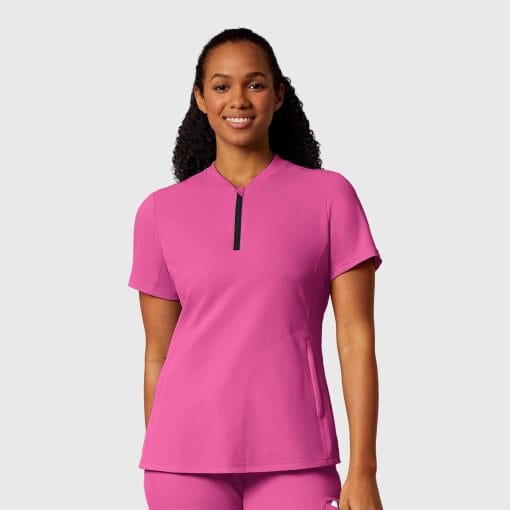Womens flex-n-reach scuba scrub top | 6422