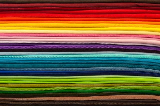 Scrubs fabrics come in all colors and fabrications and this shows a range of colors.