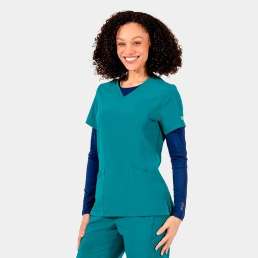 Women's v-neck top | 4801 - image 5
