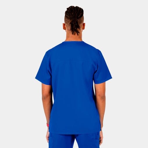 Men's mesh panel v-neck top | 2851 - image 2