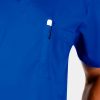 Edge by irg 2851 mensmeshpanelv necktop royalblue ryl 04 irg scrubs