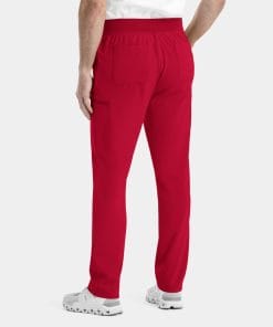 Epic by irg 9851 menstaperedlegpant red red 02 irg scrubs