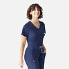 Luna - Tuckable Y-Neck Top | 2502 12 Embrace by maevn 2502 luna tuckabley necktop navy nvy 05 maevn scrubs