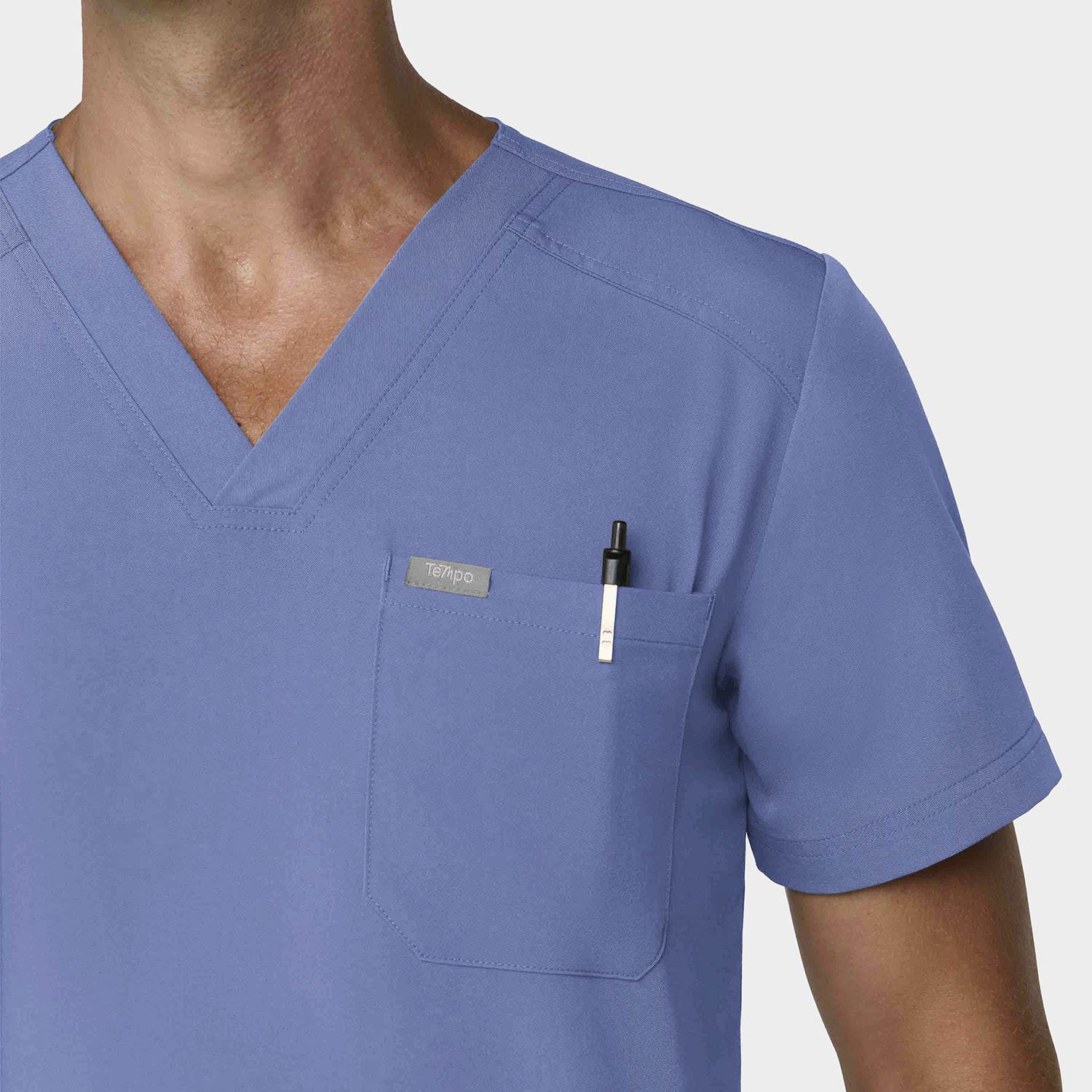 Tempo Scrubs Men'S 1 Pocket V-Neck Top | T172 6 Tempo scrubs men's 1 pocket v-neck top | t172 - image 4