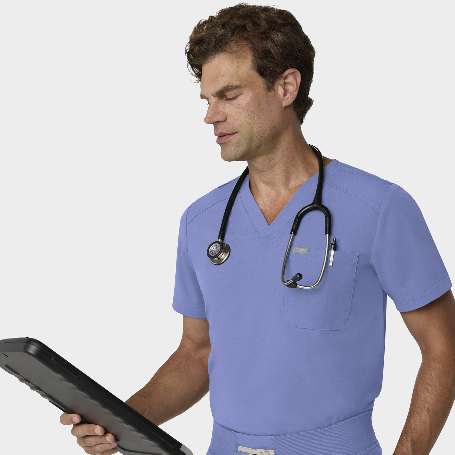 Tempo Scrubs Men'S 1 Pocket V-Neck Top | T172 11 Tempo scrubs men's 1 pocket v-neck top | t172 - image 9