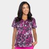Modern Lane Scrubs Main St. Print Top | Ml1004 1 Modern lane main st. Print top ml1004 flo 01