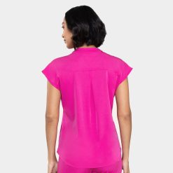 Alternative view of modern lane scrubs park ave dolman top | ml1002
